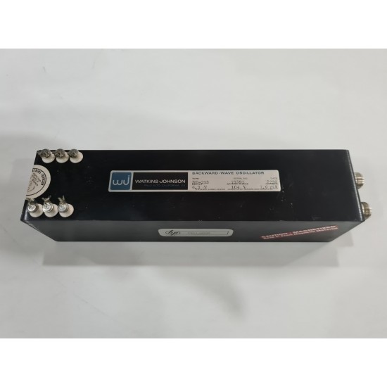 WJ Watkins-Johnson Backward Wave Oscillator SE-213 H:6.3V A:100V C:7.5ma