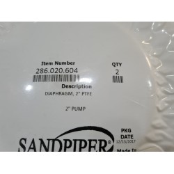  2 x SandPiper Pump PTFE fits 286-099-604 Diaphragm 286.099.604