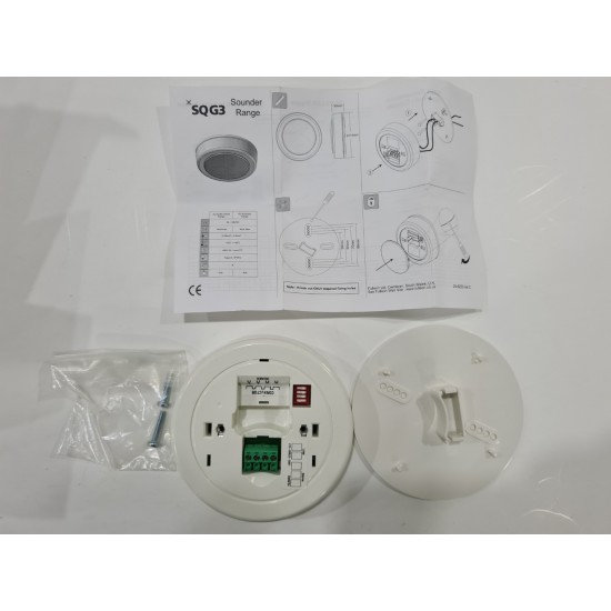 Argus security SQG3 CONVENTIONAL PLATFORM SOUNDER BASE - WHITE