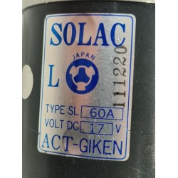Act Giken Solac-Sl-60A 17V Motor Brake Nnb