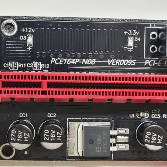 Riser pci-e 1x to 16x ver009s   gpu mining powered multiplier slot