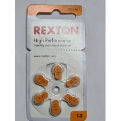 Rexton 13 hearing aid batteries 10SUX6 cell 60cells fiyat 10 peket içindir.