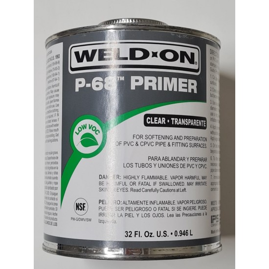 Weld-On P-68  Clear Primer