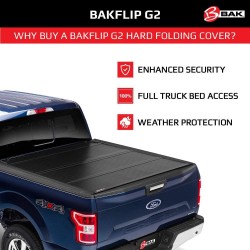BAK BAKFlip G2 Hard Folding Truck Bed Tonneau Cover  226305 | Fits 1994 - 2011 Ford Ranger 6' Bed (72")