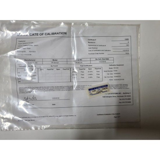 Super system inc.IR Gas Sensor Board