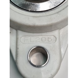 Thermoplastic 2 bolt flange  stainless steel insert SSUC205 FL205 
